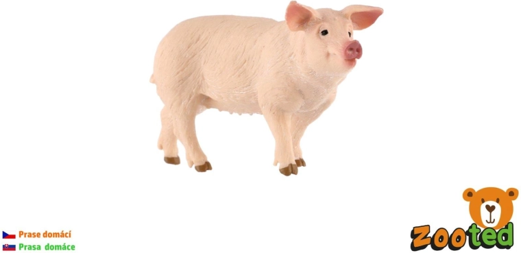 Figurine de cochon domestique de 10 cm