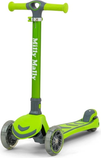 Trottinette enfant à trois roues Milly Mally Boogie verte