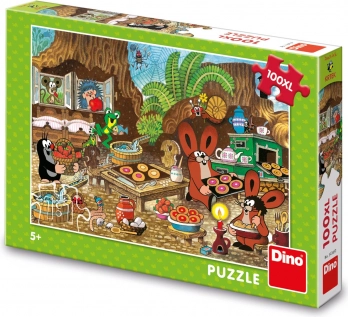 Puzzle Dino La Petite Taupe dans la cuisine 100 pièces XL