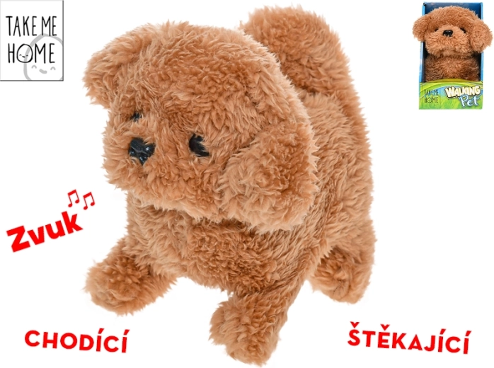 Chiot en peluche interactif Take Me Home 15,5 cm