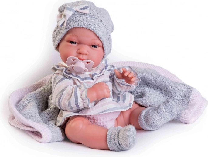 Poupée réaliste bébé avec corps entièrement en vinyle 33 cm ANTONIO JUAN