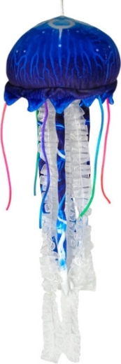 Méduse bleue en peluche 50 cm