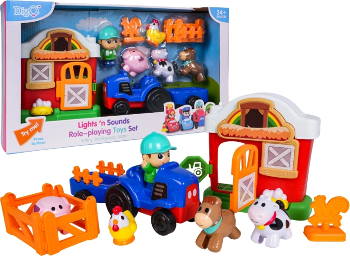 Ferme pour les tout-petits avec tracteur