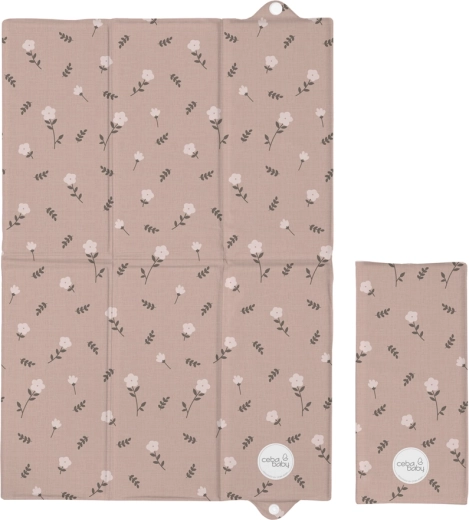 Matelas à langer de voyage Ceba Baby Basic petite blossoms 60 × 40 cm