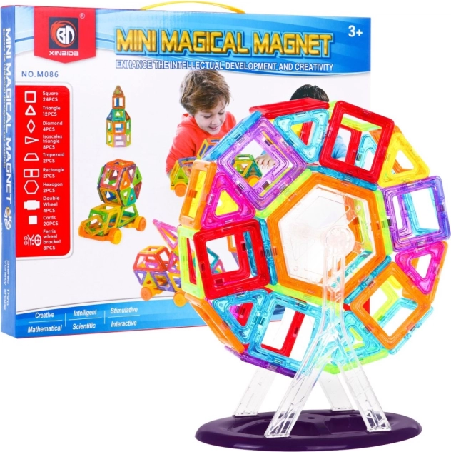 Jeu de construction magnétique 86 pièces