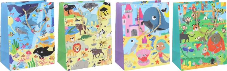 Sac cadeau pour enfants grand 41,5x30x12 cm