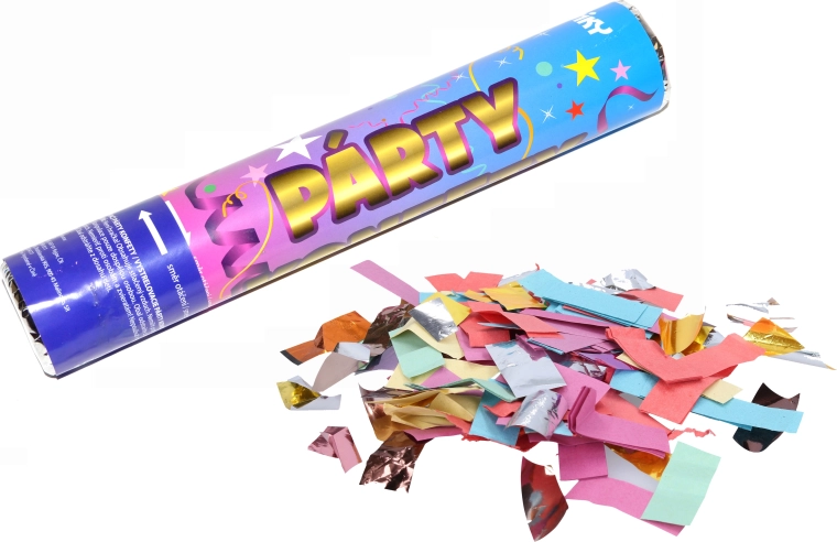 Confettis de fête à lancer Wiky 30 cm