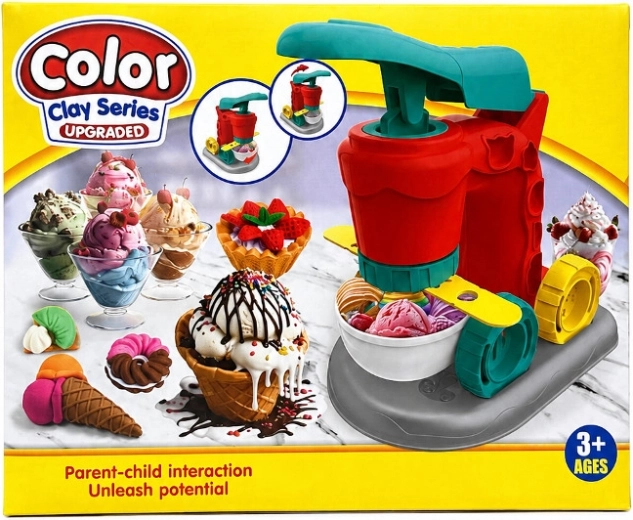 Kit créatif avec pâte à modeler pour fabriquer des glaces et des desserts