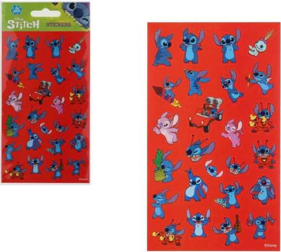 Autocollants réutilisables Lilo & Stitch – 25 pièces