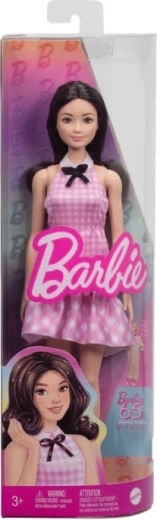 Barbie Fashionistas poupée mannequin en robe rose à motif vichy