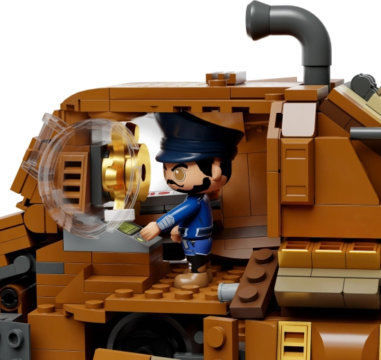 Hélice mobile et détails mécaniques