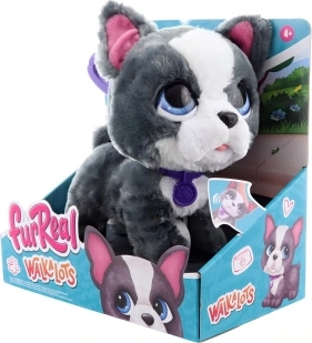 FurReal Walkalots bouledogue français – peluche interactive à promener en laisse 20 cm
