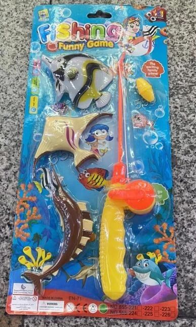 Pêche aux petits poissons avec aimant