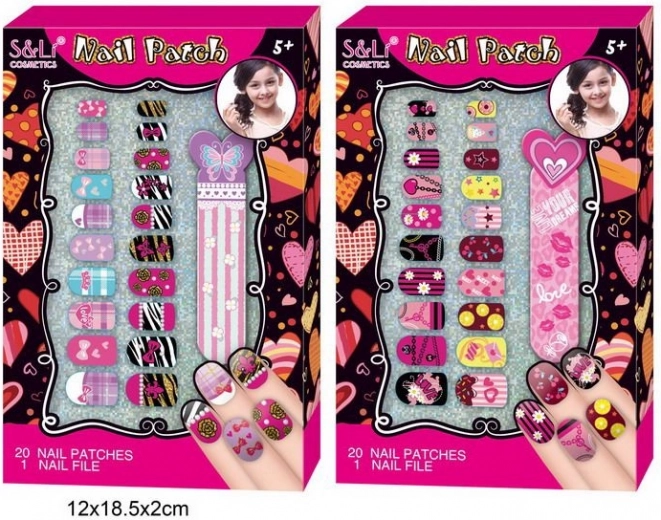 Kit de décoration d’ongles avec lime