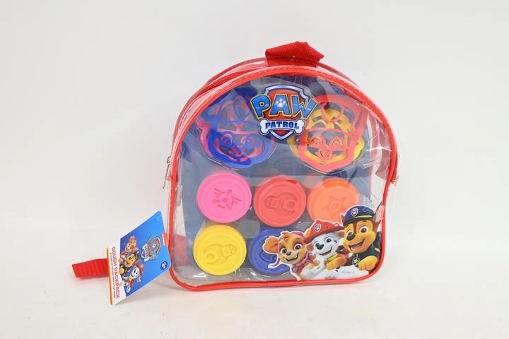 Sac à dos transparent Pat’ Patrouille avec pâte à modeler et moules