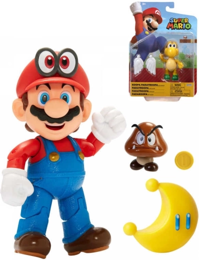 Figurine Nintendo Super Mario 10 cm avec accessoire - 1 pièce
