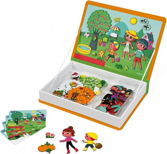 Janod Magnetibook saisons – livre éducatif magnétique