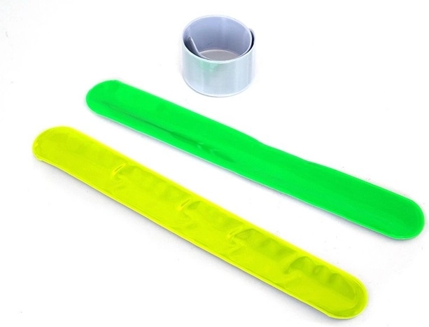 Bracelet réfléchissant auto-enroulant (slap) pour enfants