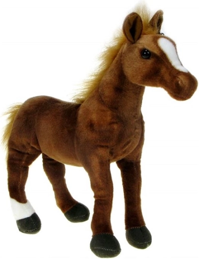 Cheval en peluche Pur-sang anglais 35 cm