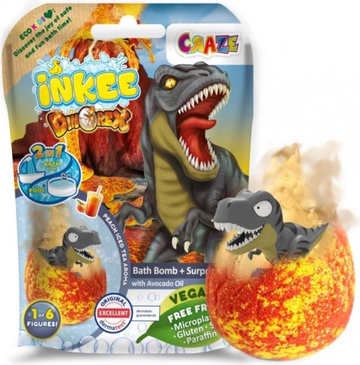 Bombe de bain effervescente avec surprise Dinorex pour enfants