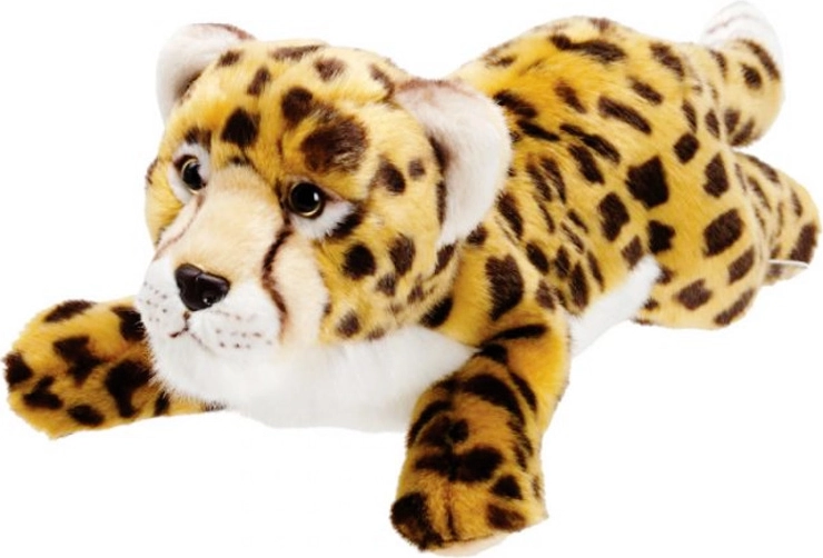 Guépard – peluche réaliste en position de repos
