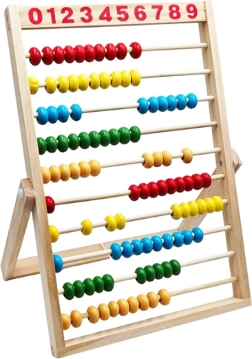 Abacus en bois avec support