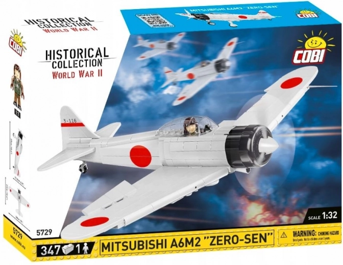 Kit de construction de l’avion MITSUBISHI A6M2 ZERO-SEN