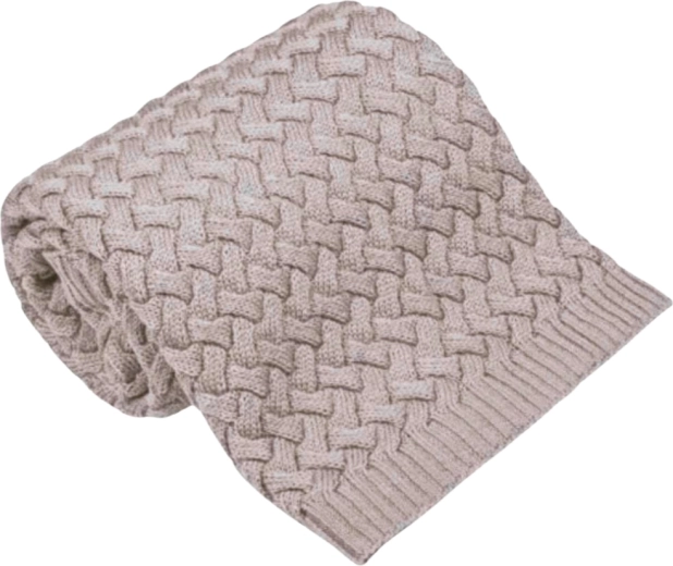 Couverture en mérinos NANNA Fluffy beige