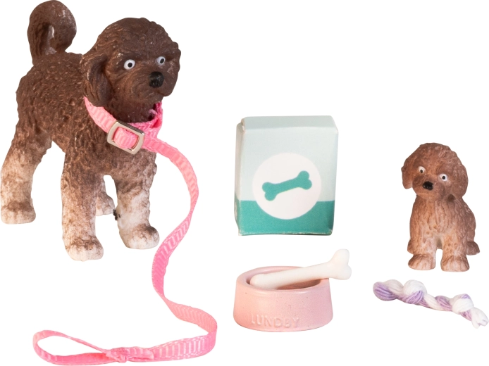 Chiens domestiques Lundby pour maison de poupées
