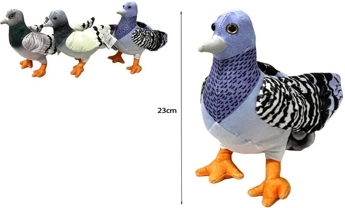 Mascotte en peluche pigeon - 1 pièce