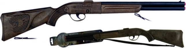 Fusil de cow-boy noir avec son