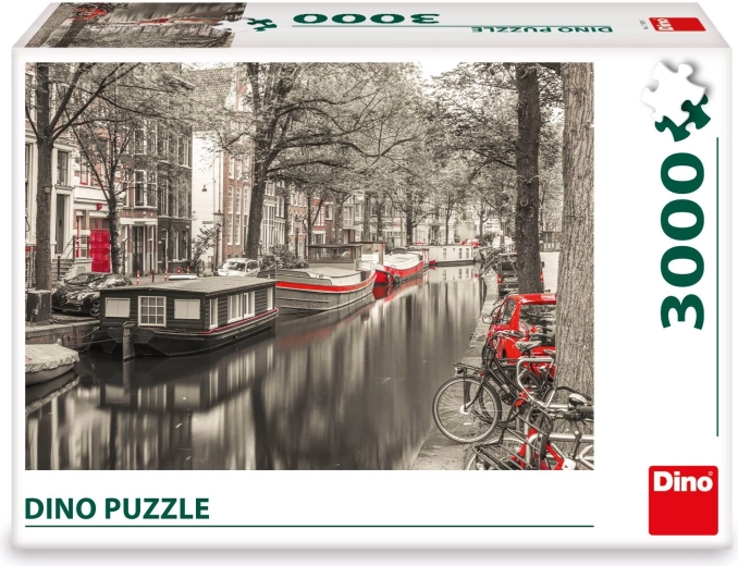Motif élégant du canal d’Amsterdam