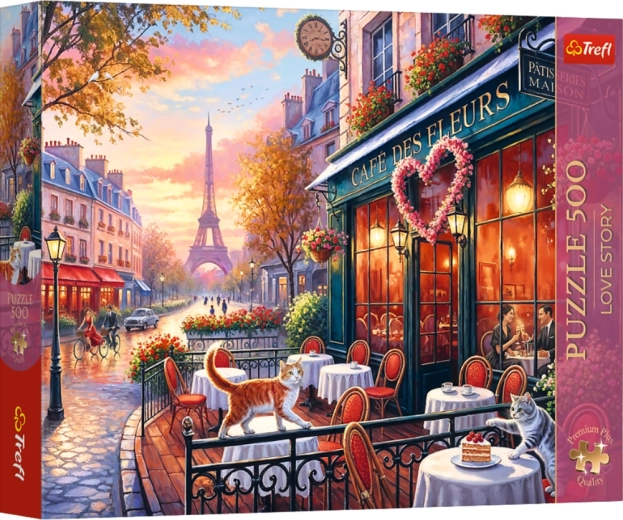 Puzzle Trefl Premium Plus 500 pièces Love story : l’amour à Paris