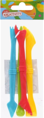 Kit d’outils de modelage pour pâte à modeler, 4 pcs