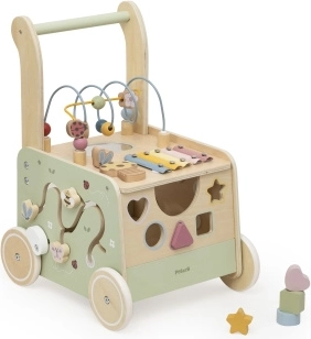 Trotteur en bois pour enfants avec activités – jardin