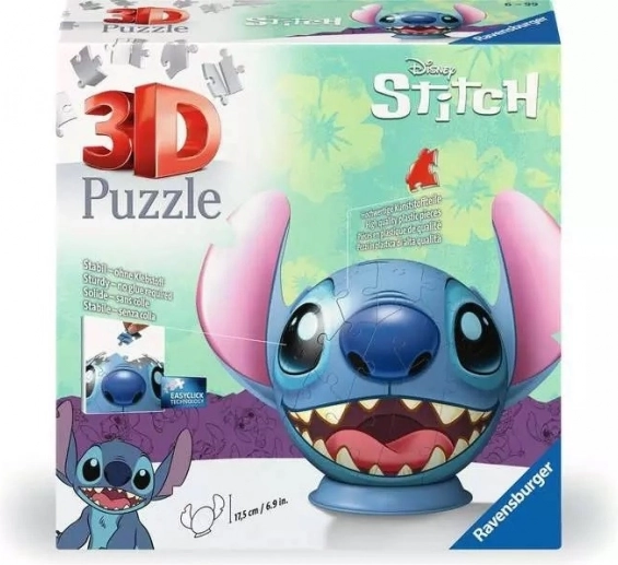 Ravensburger 3D Puzzleball Stitch avec oreilles