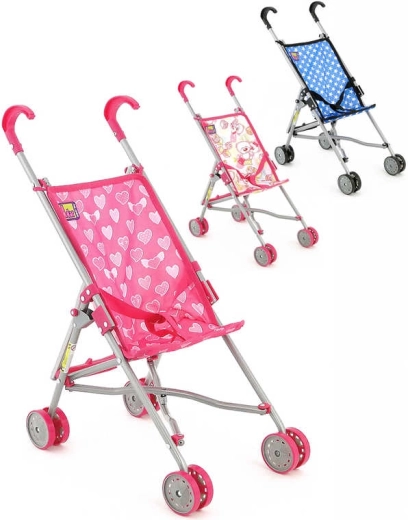 Poussette canne pour poupée - 1 pièce