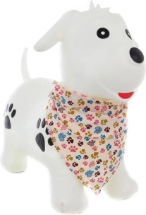 Sautoir en caoutchouc chien avec petite pompe