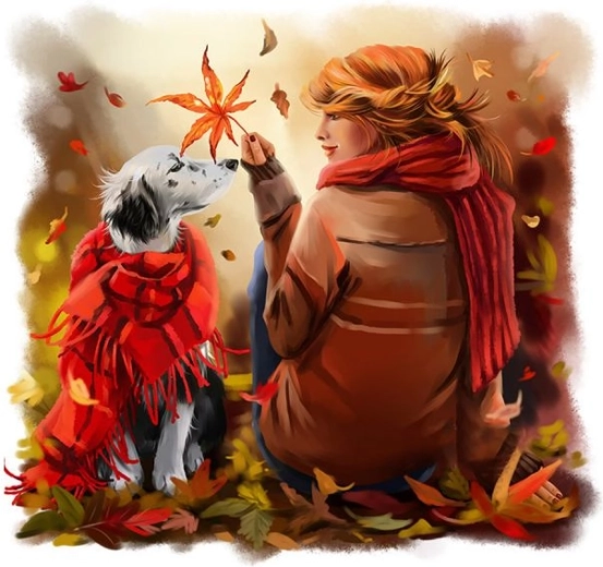 Mosaïque diamant (diamond painting) chien – le meilleur ami de l’homme 30 × 30 cm - 1 pièce