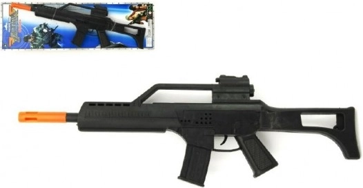 Fusil-mitrailleur en plastique à inertie avec effet d’étincelles 53 cm