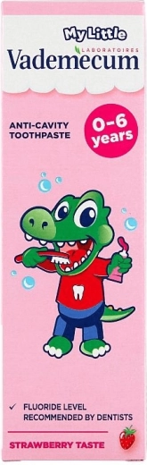 Dentifrice pour enfants Vademecum MyLittle fraise 0–6 ans 50 ml