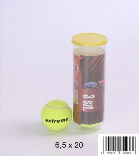 Balles de tennis 3 pcs en tube