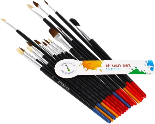 15 pinceaux pour différentes techniques