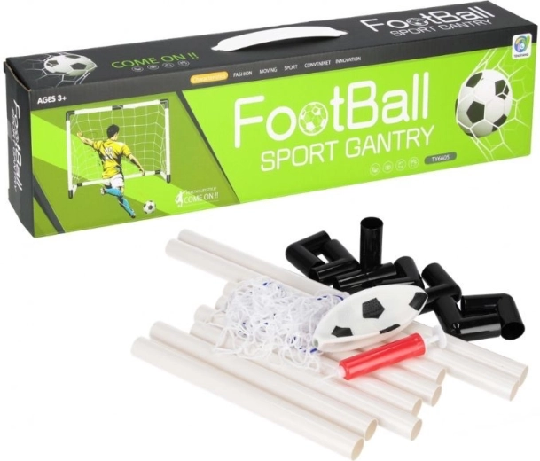 But de football pour enfants avec filet, ballon et pompe