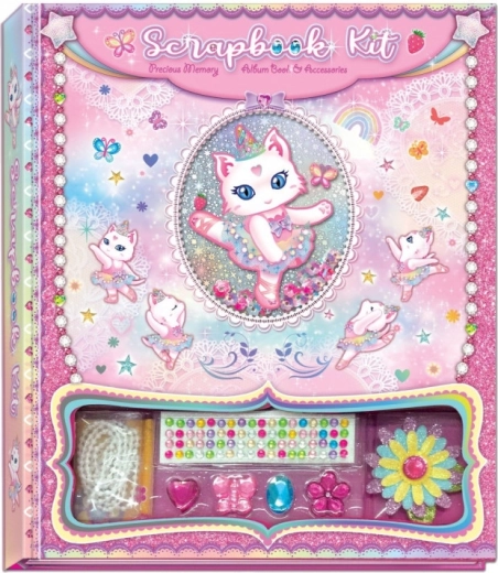 Kit décoratif de scrapbooking Pecoware - Chat ballerine