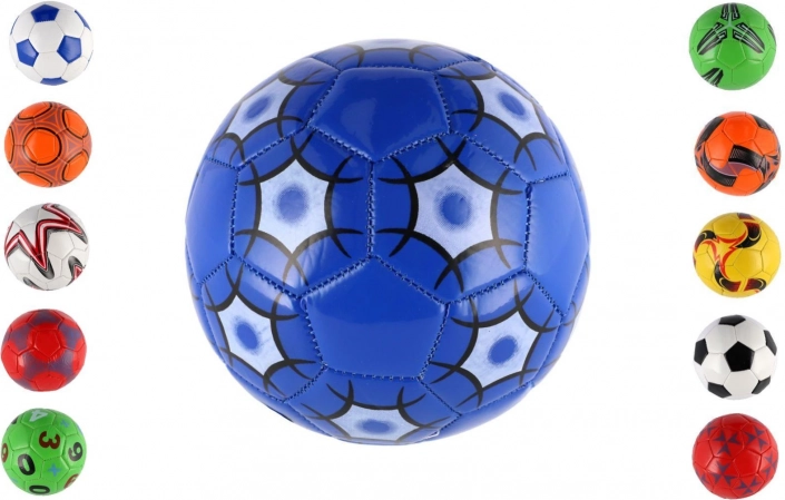 Ballon de football junior 15 cm – cousu, en cuir synthétique, assortiment de couleurs