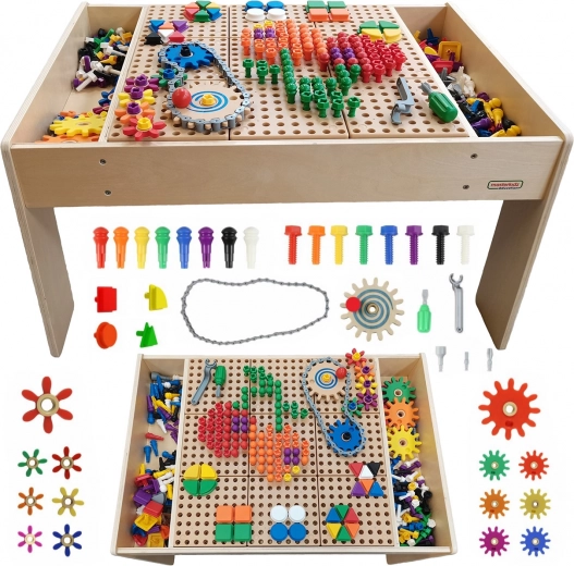 Table éducative en bois Masterkidz STEM avec accessoires