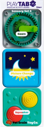 Fat Brain ensemble de jouets sensoriels PlayTab Tile Set 4