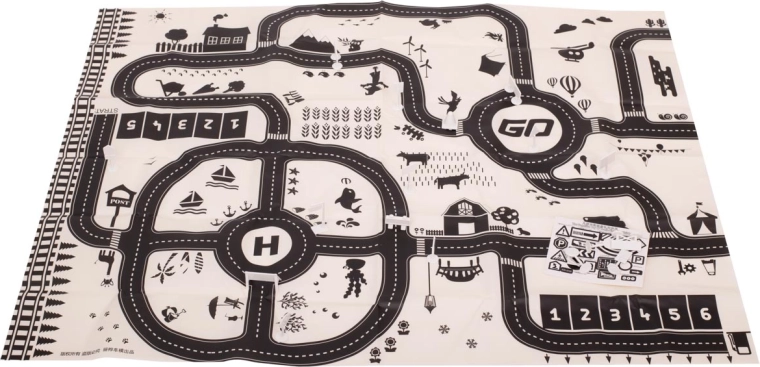 Tapis de jeu pour enfants imperméable style urbain