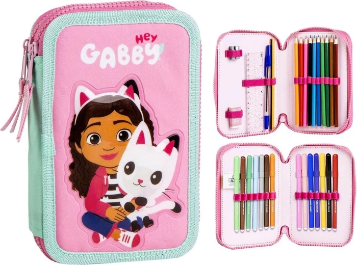 Trousse équipée à trois compartiments Gabby’s dollhouse - 1 pièce